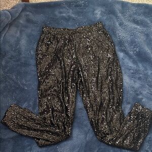 BB Dakota Black Sequin Trousers
